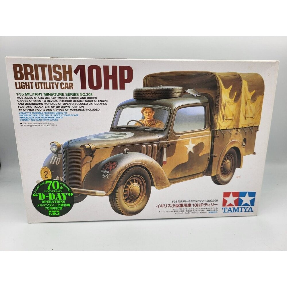 Tamiya 35308 1/35 Scale Military Model Kit British Light Utility Car 10HP Tilly